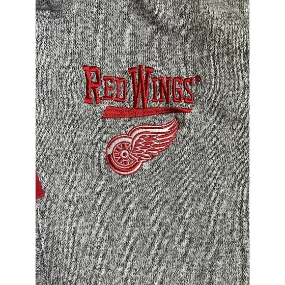 Detroit Red Wings NHL GIII Sports Pull Over Mens Large Gray/Red - Picture 5 of 10